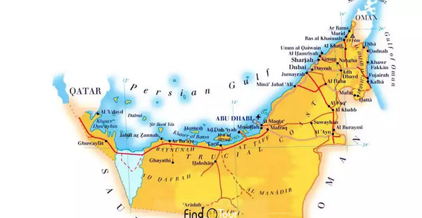 عکس نقشه ی دبی