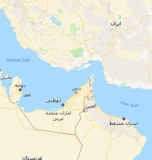 عکس دبی روی نقشه