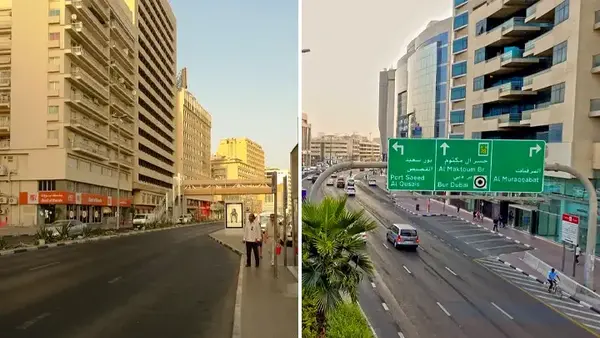 عکس از خیابان دبی