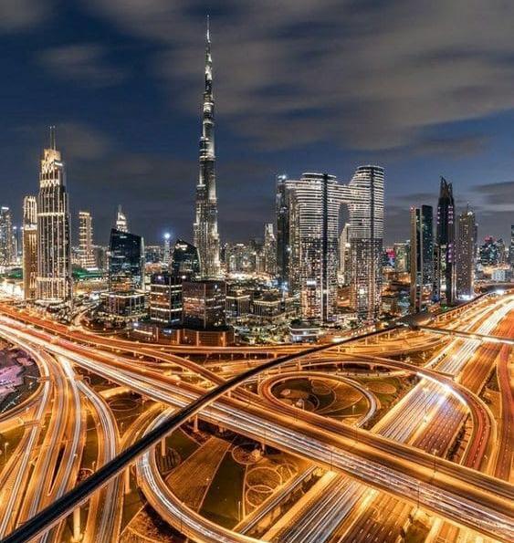 عکس از خیابان دبی