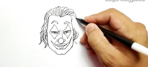 عکس نقاشی بتمن و جوکر