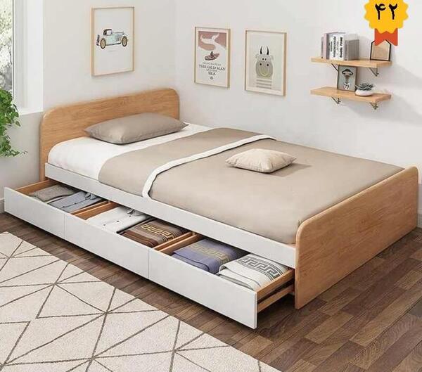 عکس تخت خواب ساده دخترانه