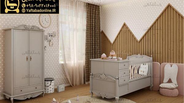 عکس تخت خواب نوزاد دخترانه