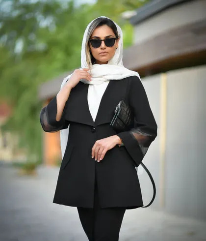 عکس مانتو کتی مشکی جدید