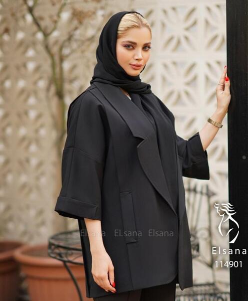 عکس مانتو کتی مشکی جدید