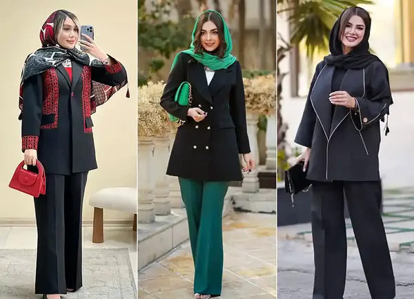 عکس مانتو کتی مشکی جدید