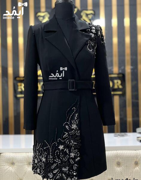 عکس مانتوی مشکی مجلسی