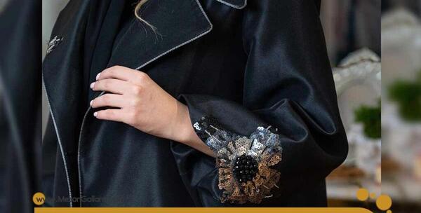 عکس مانتوی مشکی مجلسی
