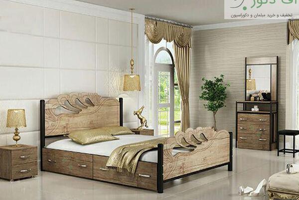 عکس تخت خواب جدید دونفره