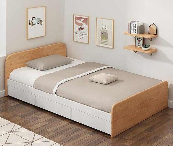 عکس تخت خواب چوبی دخترانه