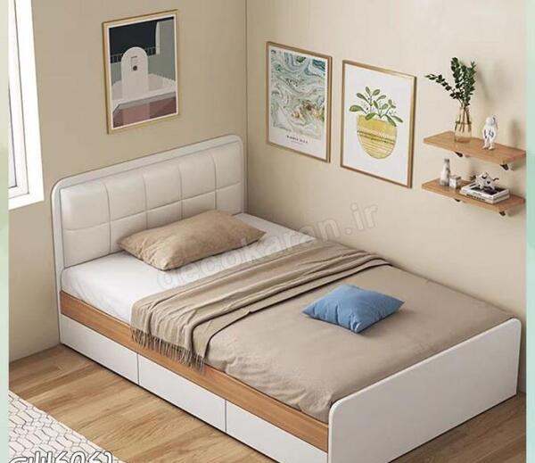 عکس تخت خواب چوبی دخترانه