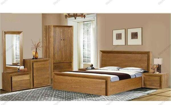 عکس تخت خواب دونفره چوبی