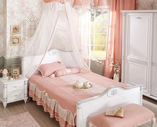 عکس تخت خواب زیبای دخترانه