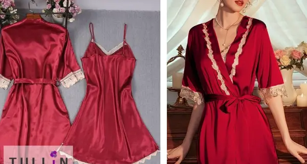 عکس لباس خواب زنانه ساتن