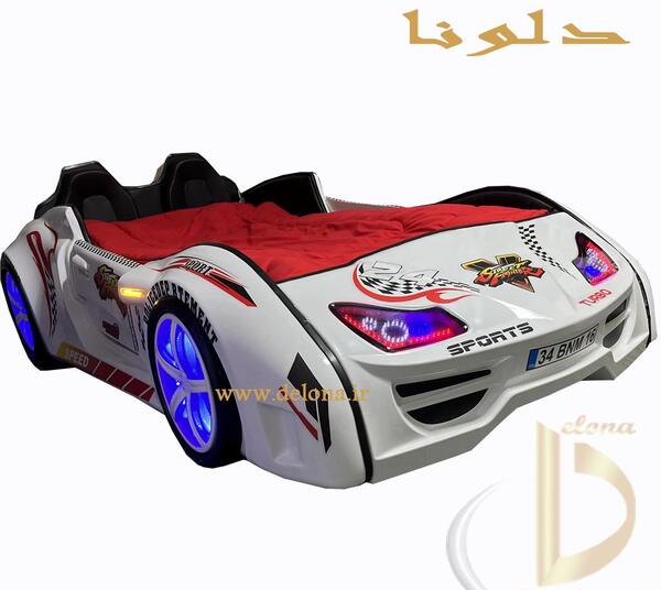 عکس تخت خواب ماشینی دخترانه