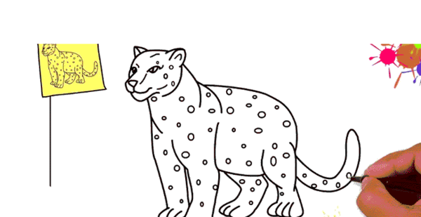 عکس نقاشی خال خالی