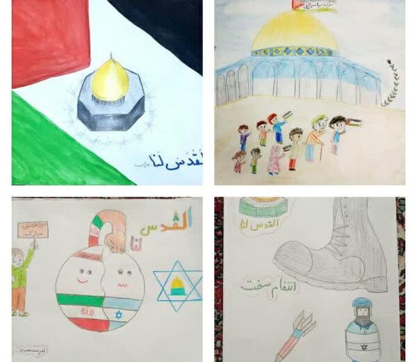 عکس نقاشی کودکانه روز قدس