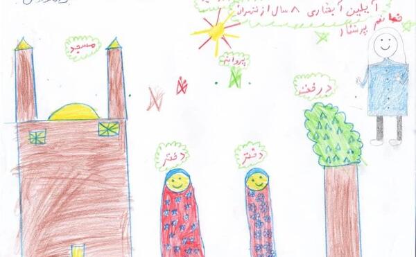 عکس نقاشی روز پرستار کودکانه