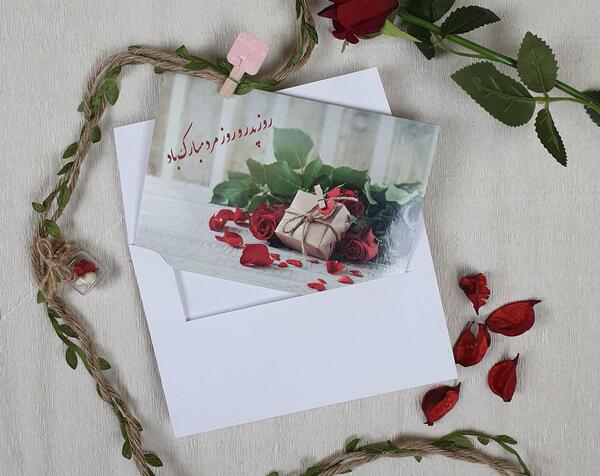 عکس گل روز مرد مبارک