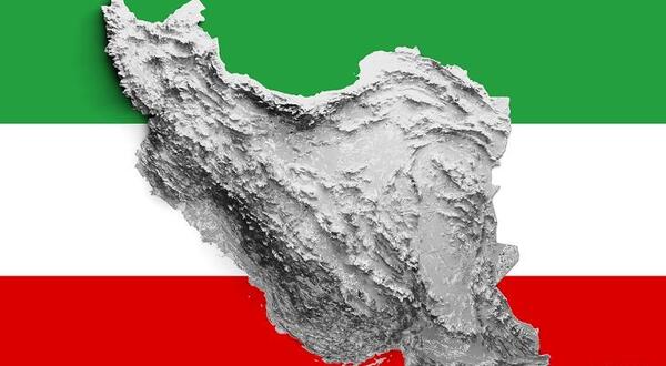 عکس پرچم ایران با نقشه