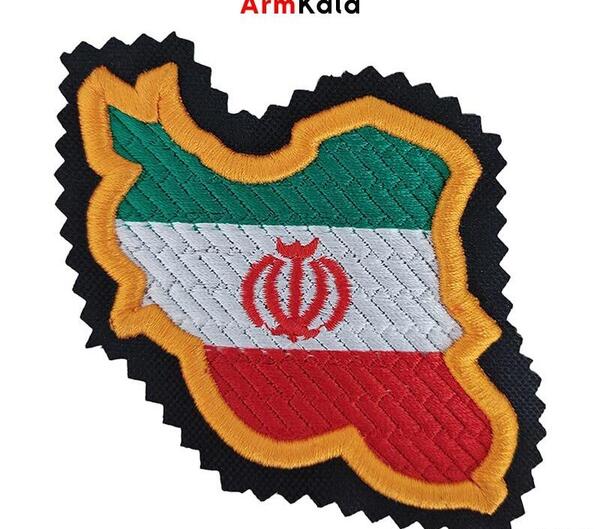 عکس پرچم ایران با نقشه
