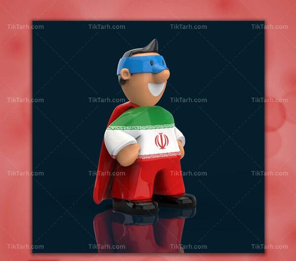 عکس پرچم ایران روی لباس