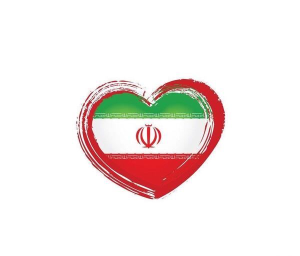 عکس پرچم ایران قلبی