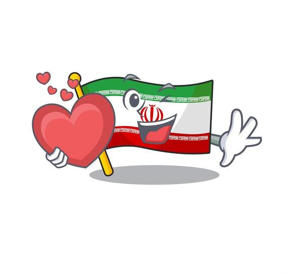 عکس پرچم ایران قلبی