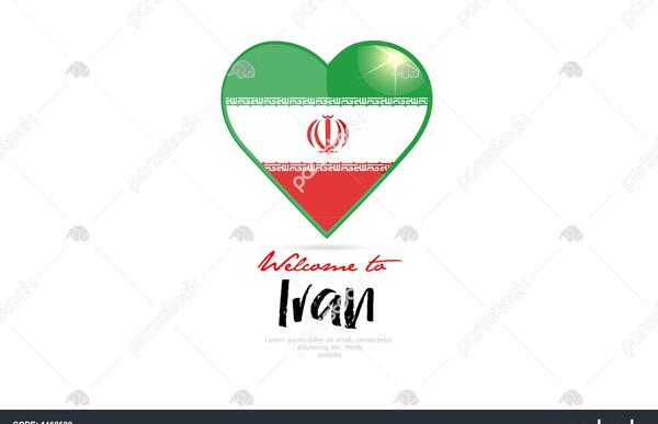 عکس پرچم ایران در قلب