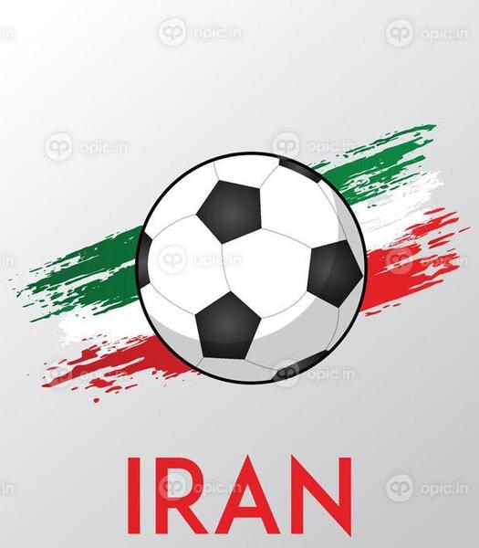 عکس پرچم ایران در فوتبال