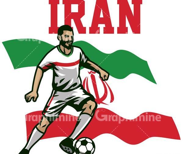 عکس پرچم ایران در فوتبال