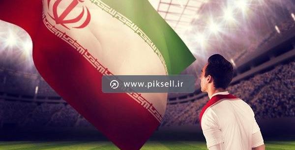 عکس پرچم ایران برای فوتبال