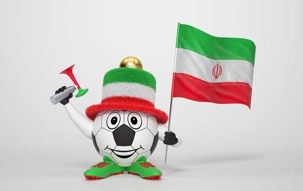 عکس پرچم ایران برای فوتبال