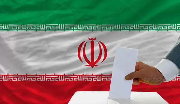 عکس پرچم ایران و انتخابات