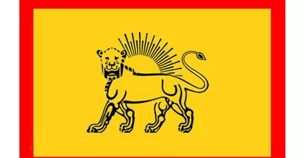 عکس پرچم ایران در زمان ناصرالدین شاه