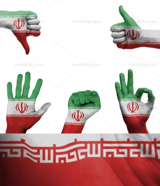 عکس پرچم ایران به صورت نقاشی