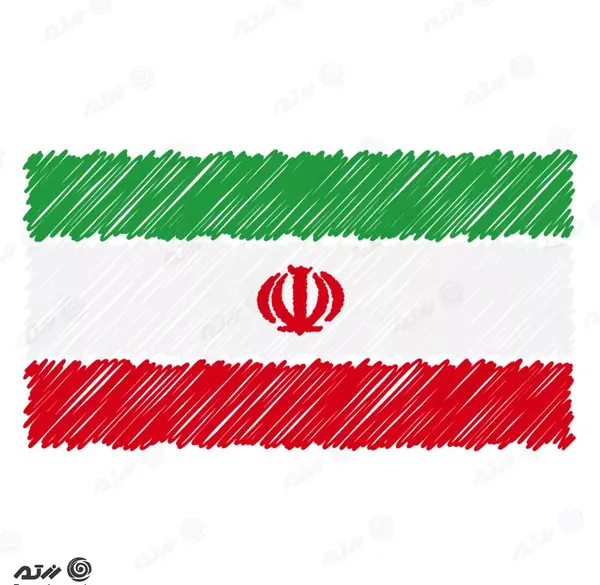 عکس پرچم ایران به صورت نقاشی