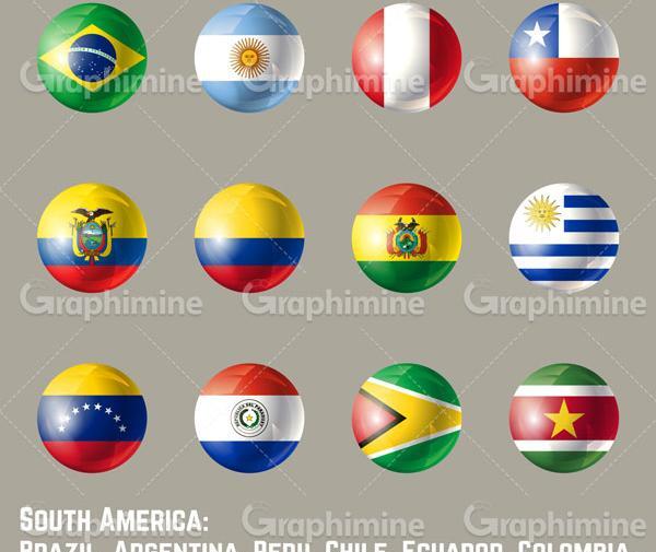 عکس پرچم کشورهای آمریکای جنوبی