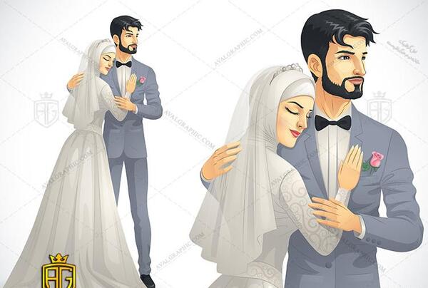 ژست عروس داماد عکس