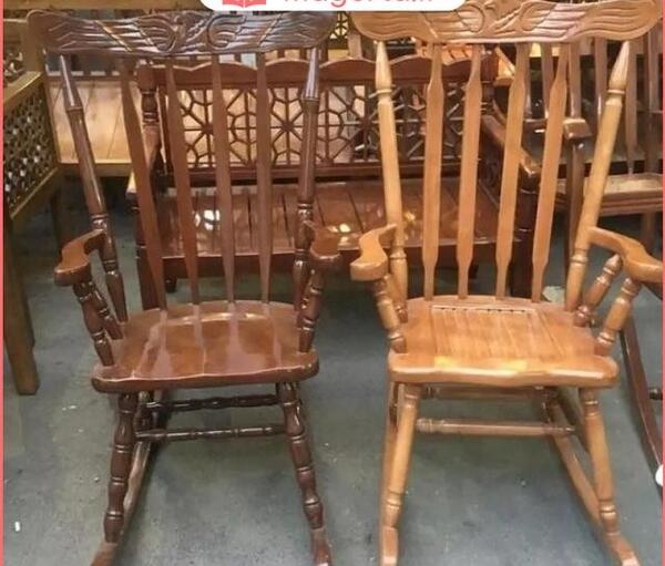 ژست عکس با صندلی راک