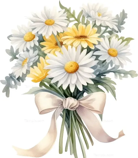 ژست عکس با گل بابونه
