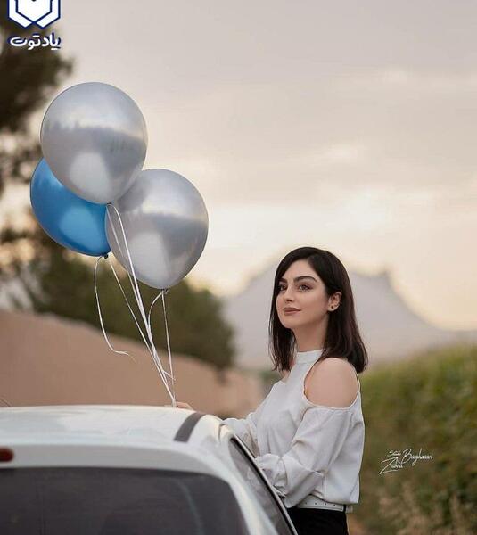 عکس ژست تولد در پارک