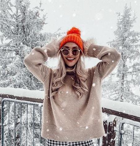 عکس ژست عکاسی تولد زمستان