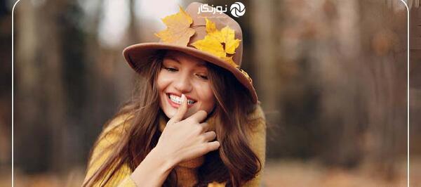 عکس ژست عکاسی دخترانه پاییزی