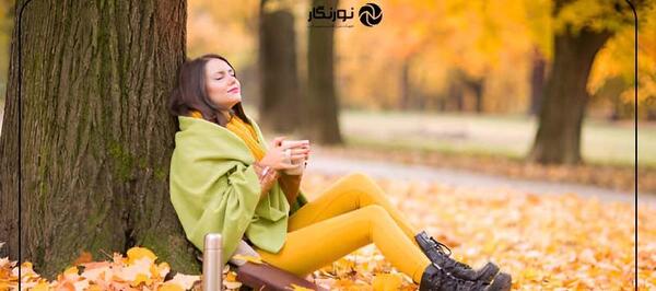 عکس ژست عکاسی دخترانه پاییزه