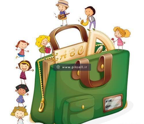 عکس کارتونی مدرسه دخترانه