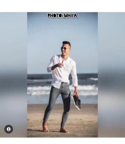 ژست عکس کنار دریاچه پسرانه