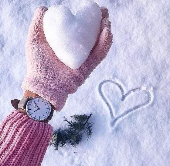ژست عکس تولد با برف