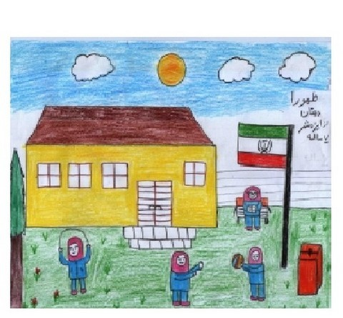 عکس نقاشی مدرسه پسرانه