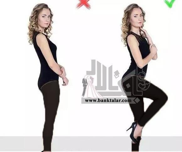 ژست عکس سرپایی دخترانه